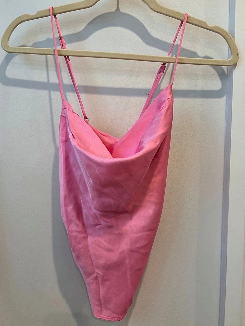 Zara Draped Cowl-Neck Camisole